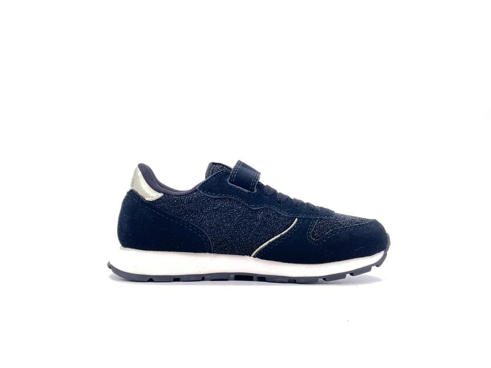 SUN68 Sneakers Bambina Nero Glitter Textile Kid in Sneaker casual Calzature Durello - Agna, commercioVirtuoso.it