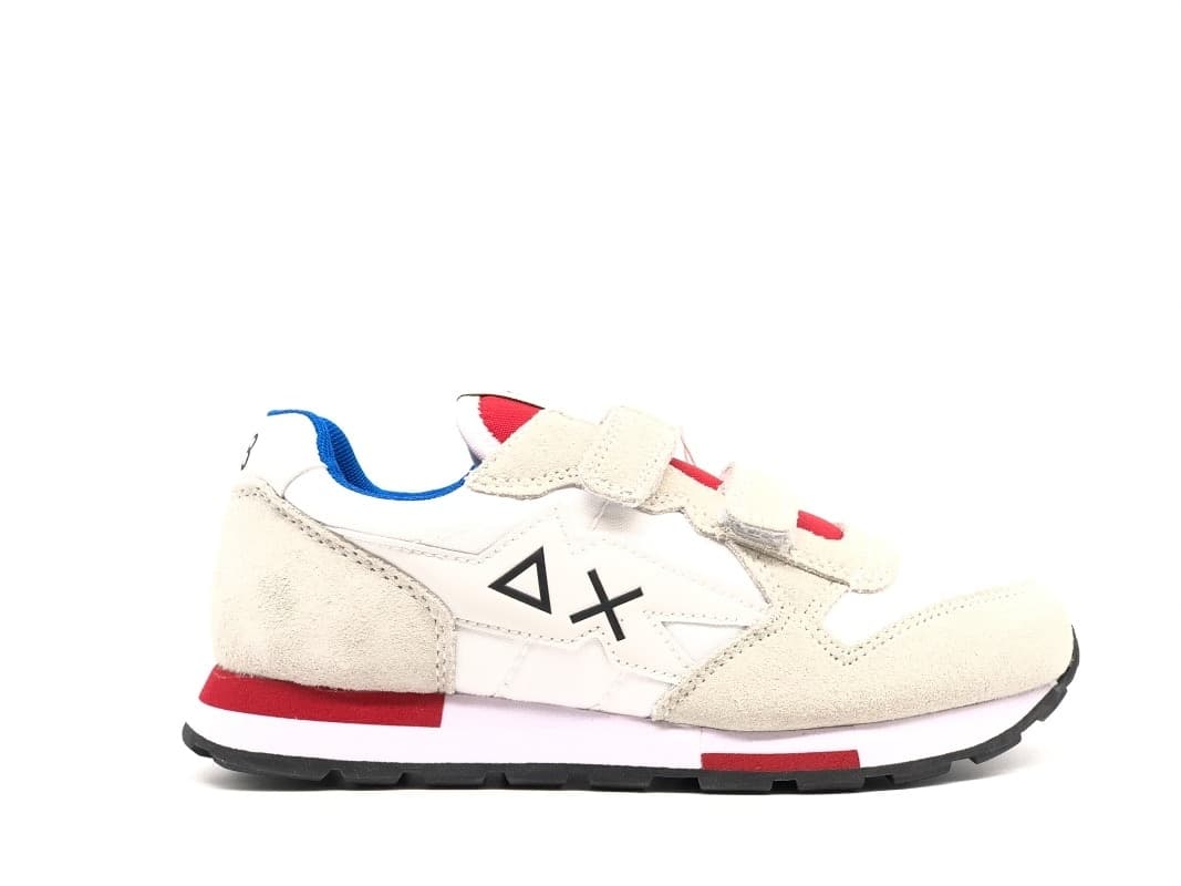 SUN68 Sneakers Boy's Niki Nylon Solid bianco in Sneaker casual Calzature Durello - Agna, commercioVirtuoso.it