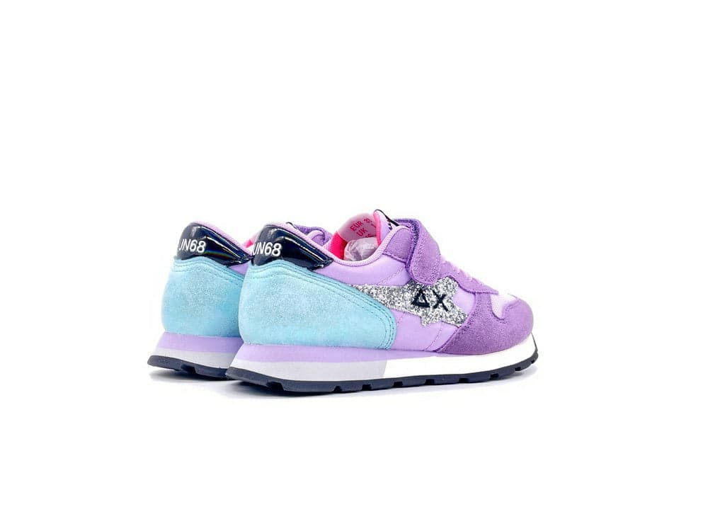 SUN68 Sneakers Bambina Girl's Stargirl Glitter Logo Lilla in prodotto Calzature Durello - Agna, commercioVirtuoso.it