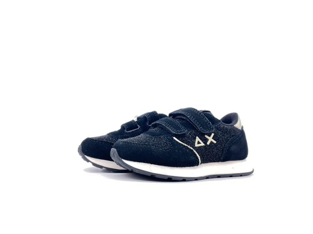 SUN68 Sneakers Bambina Nero Glitter Textile - 5