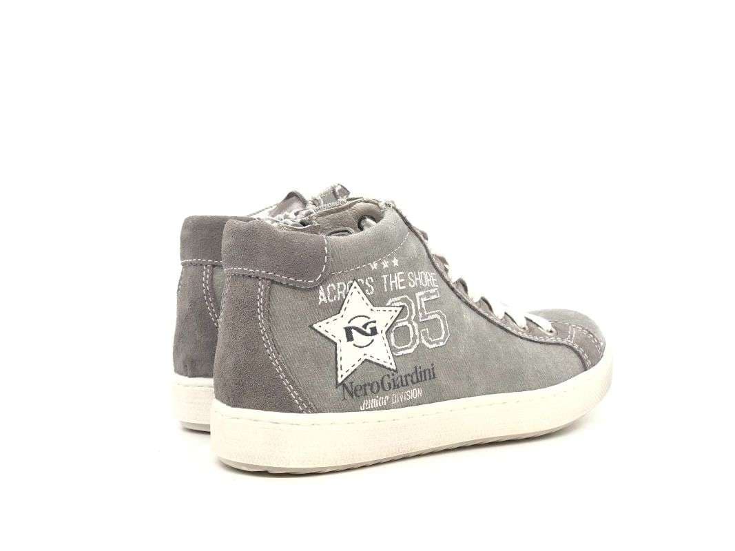 NERO GIARDINI Sneakers alta bambino grigio fumo in Sneaker casual Calzature Durello - Agna, commercioVirtuoso.it
