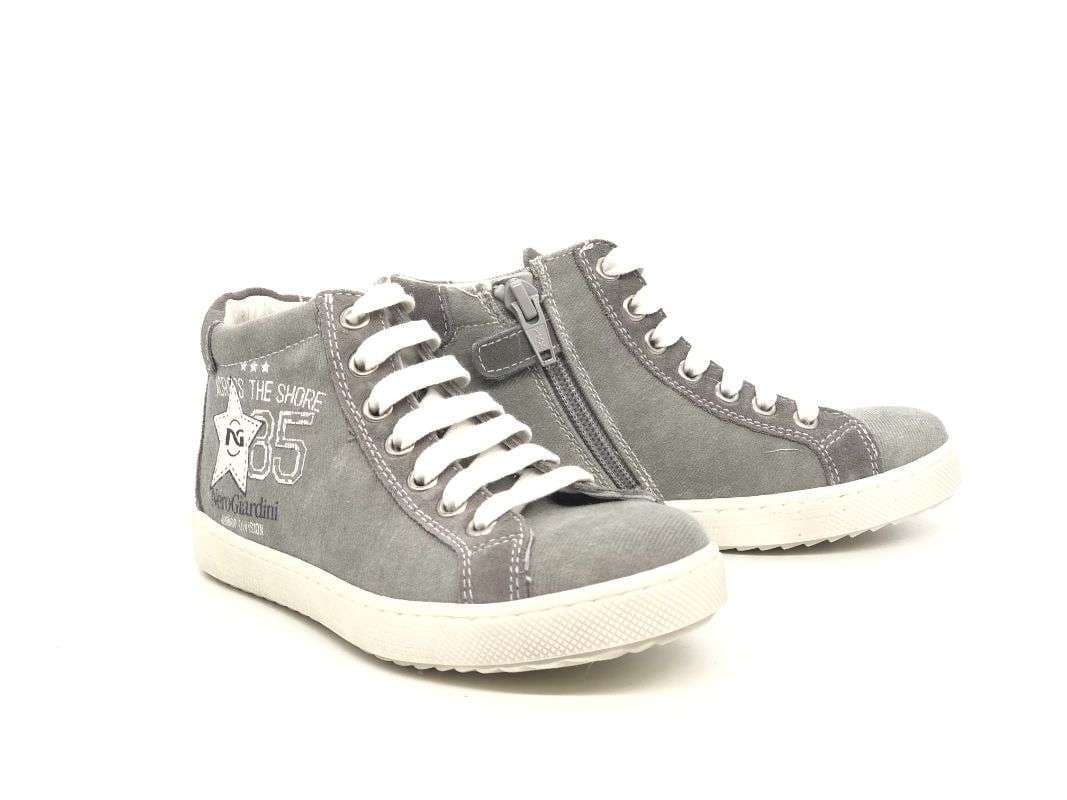 NERO GIARDINI Sneakers alta bambino grigio fumo in Sneaker casual Calzature Durello - Agna, commercioVirtuoso.it