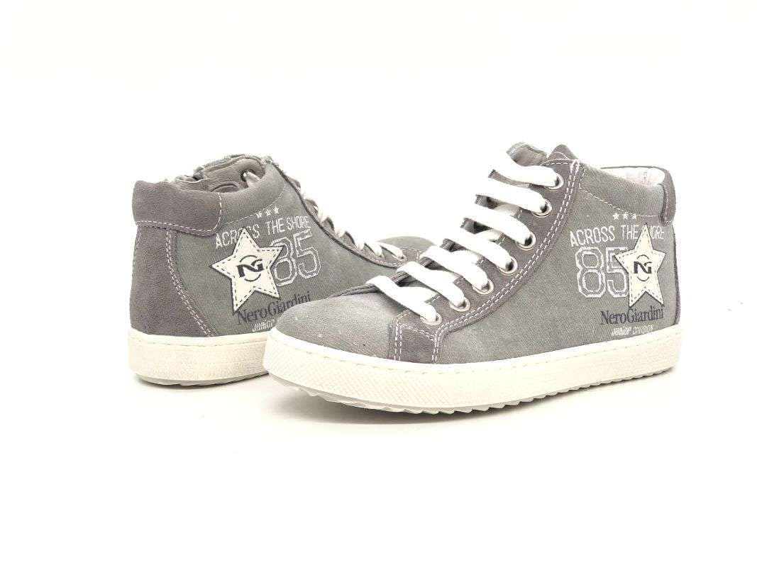 NERO GIARDINI Sneakers alta bambino grigio fumo in Sneaker casual Calzature Durello - Agna, commercioVirtuoso.it