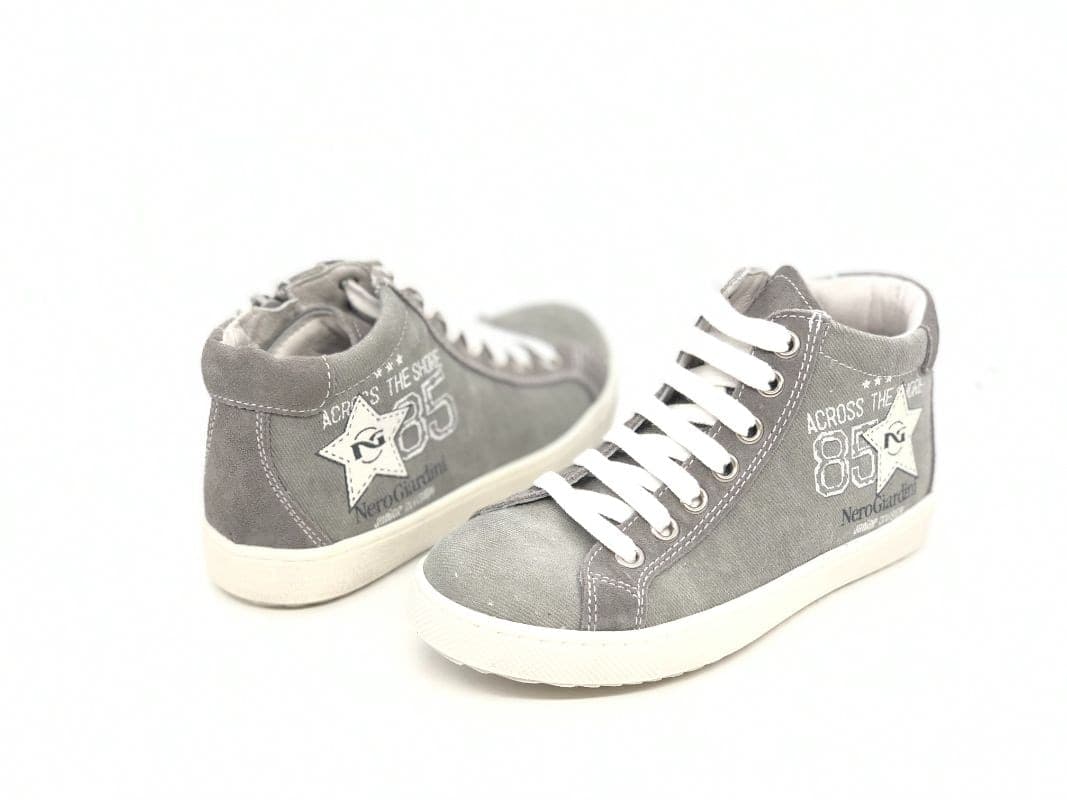 NERO GIARDINI Sneakers alta bambino grigio fumo in Sneaker casual Calzature Durello - Agna, commercioVirtuoso.it