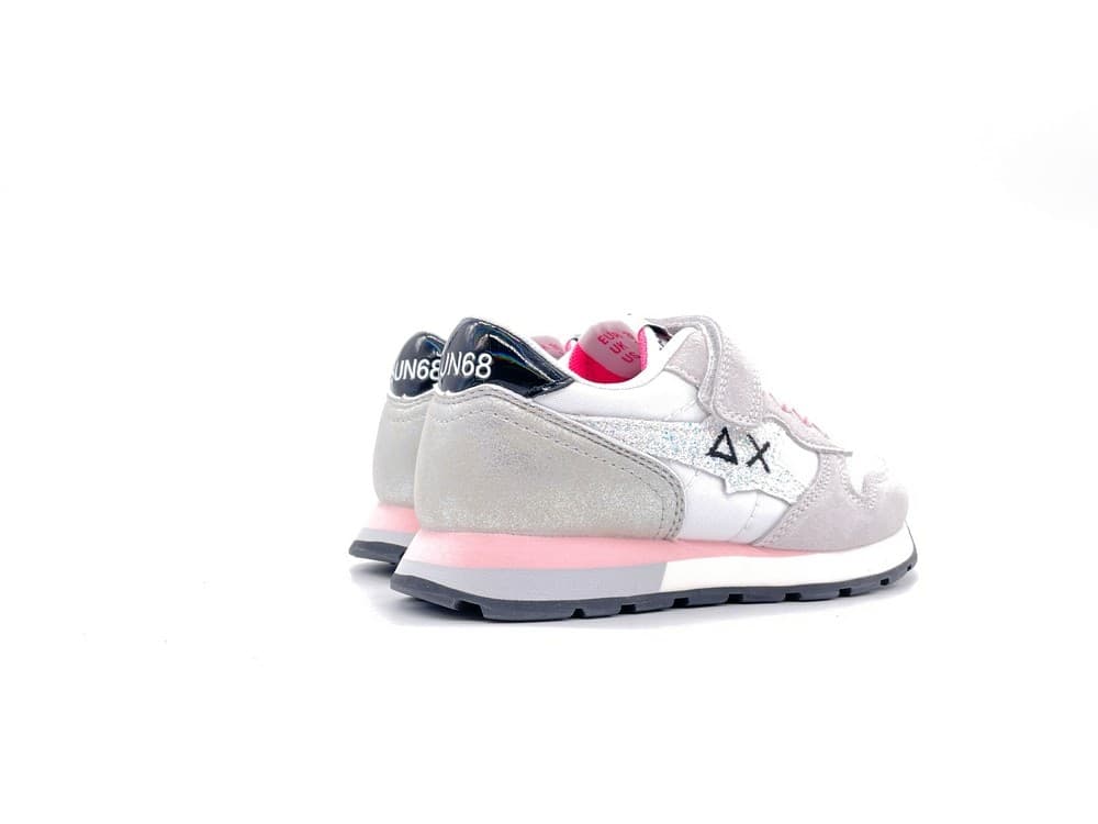 SUN68 Sneakers Bambina Girl's Ally Solid Nylon Bianco in Sneaker casual Calzature Durello - Agna, commercioVirtuoso.it