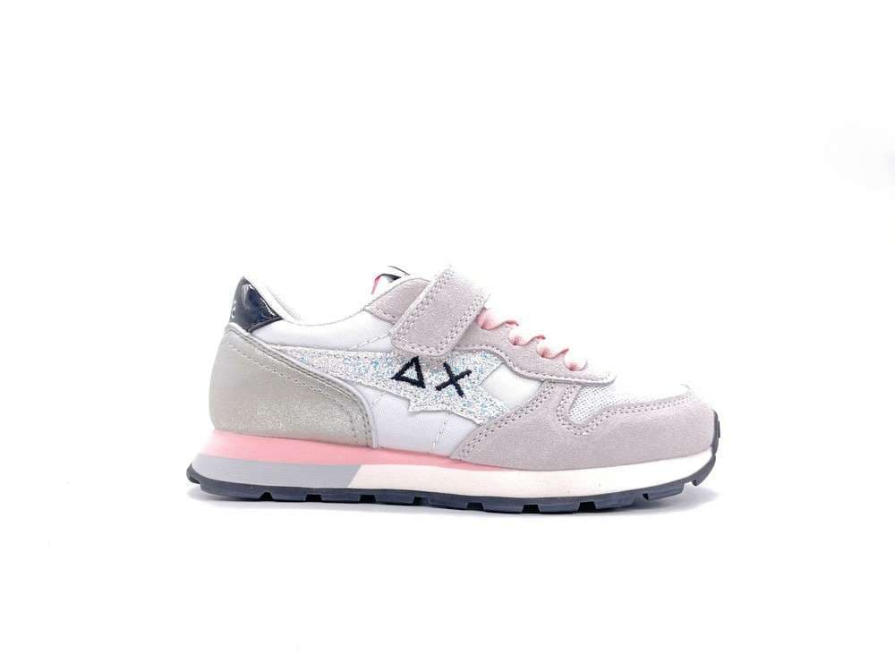 SUN68 Sneakers Bambina Girl's Ally Solid Nylon Bianco in Sneaker casual Calzature Durello - Agna, commercioVirtuoso.it