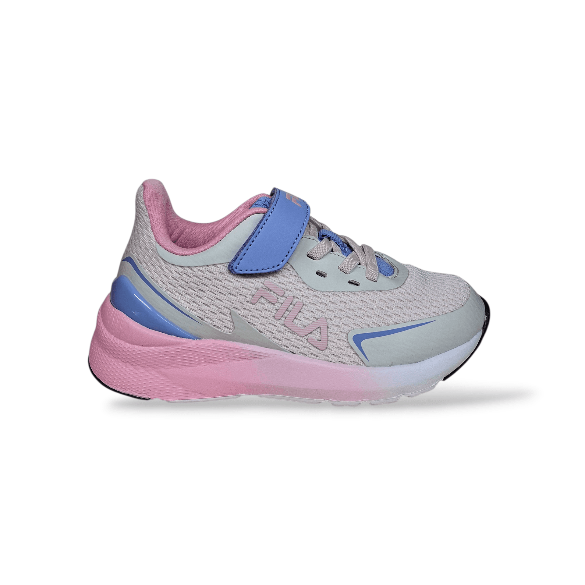 FILA Crusher FFK0076 – Sneakers Bambina Grigio Rosa Azzurro | Velcro e Laccio Elastico | Taglie 28-35 - 6