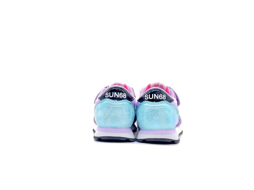 SUN68 Sneakers Bambina Girl's Stargirl Glitter logo Lilla in Sneaker casual Calzature Durello - Agna, commercioVirtuoso.it