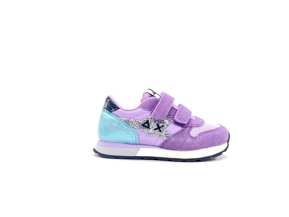 SUN68 Sneakers Bambina Girl's Stargirl Glitter logo Lilla in Sneaker casual Calzature Durello - Agna, commercioVirtuoso.it