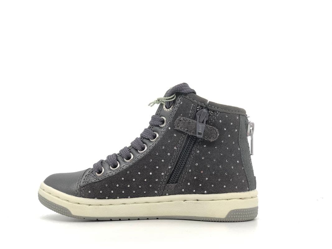 GEOX Sneakers alta bambina J Creamy B grigio in Sneaker casual Calzature Durello - Agna, commercioVirtuoso.it