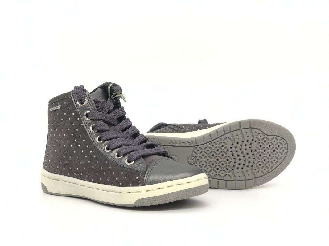 GEOX Sneakers alta bambina J Creamy B grigio in Sneaker casual Calzature Durello - Agna, commercioVirtuoso.it