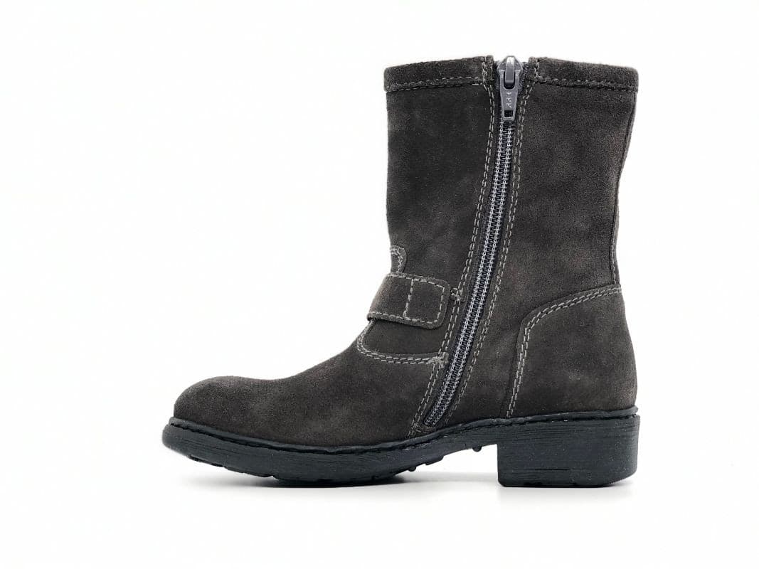 NERO GIARDINI Stivaletti bambina camoscio carbone con fibbie in Stivali Calzature Durello - Agna, commercioVirtuoso.it