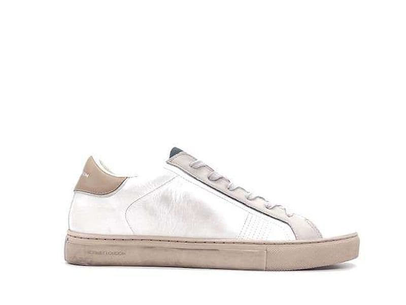 CRIME LONDON Sneakers Uomo Low Top Essential White in Sneaker casual Calzature Durello - Agna, commercioVirtuoso.it
