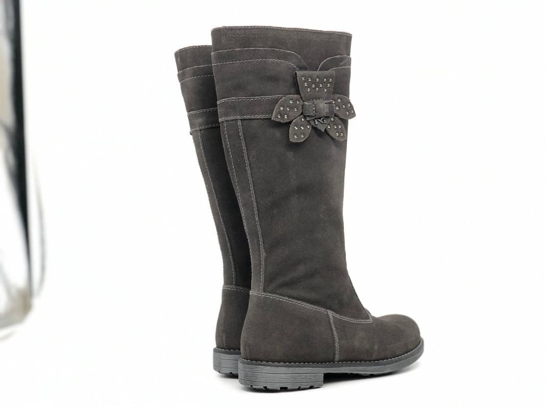 NERO GIARDINI Stivale bambina camoscio grigio in Stivali Calzature Durello - Agna, commercioVirtuoso.it