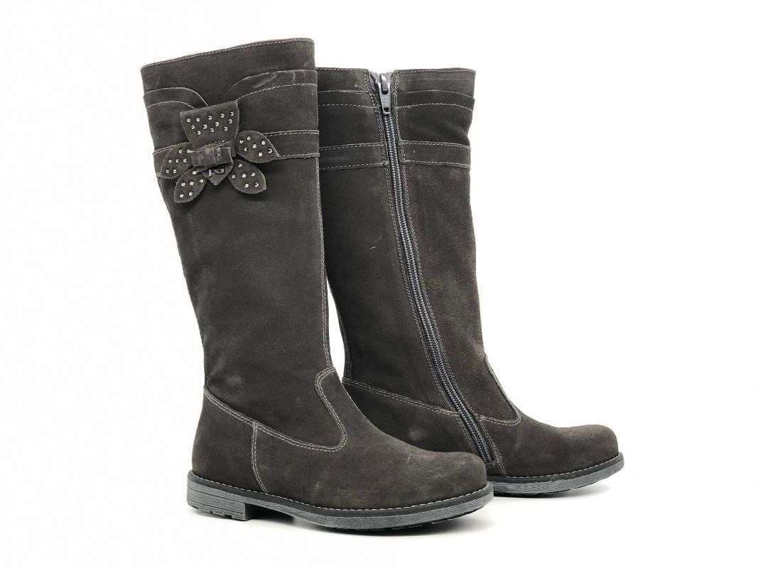NERO GIARDINI Stivale bambina camoscio grigio in Stivali Calzature Durello - Agna, commercioVirtuoso.it