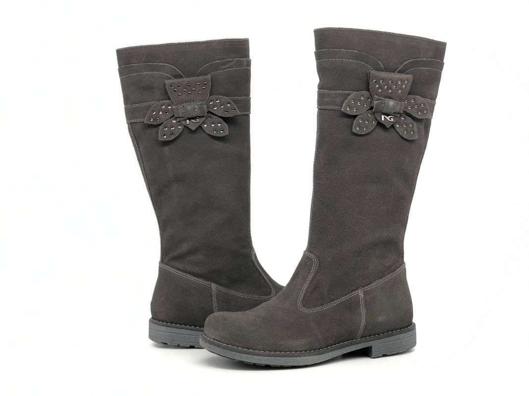 NERO GIARDINI Stivale bambina camoscio grigio in Stivali Calzature Durello - Agna, commercioVirtuoso.it