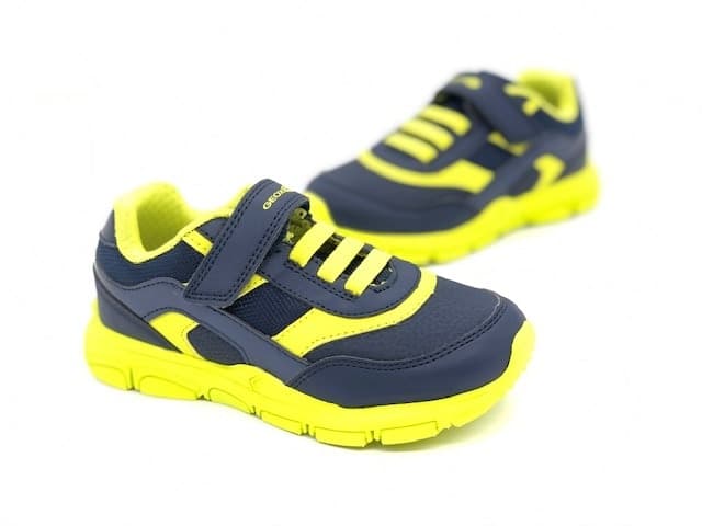GEOX Sneakers bambino J N. Torque B. blu lime in Sneaker casual Calzature Durello - Agna, commercioVirtuoso.it