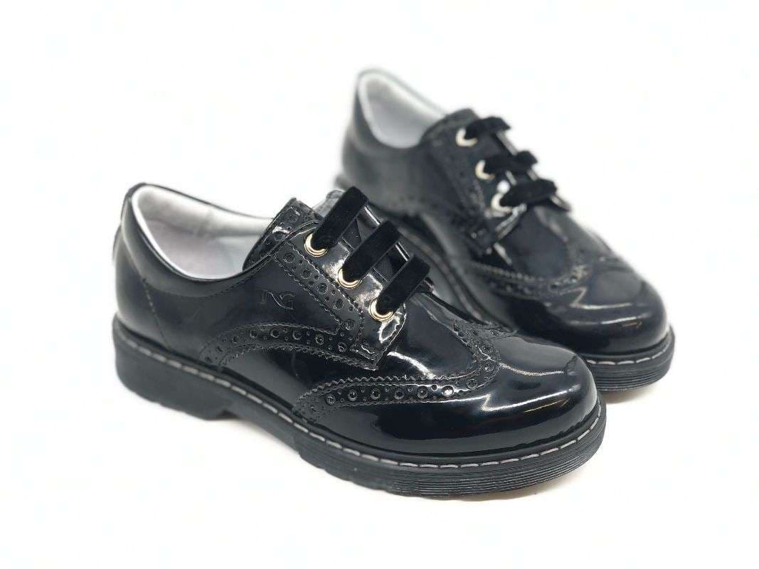 NERO GIARDINI Francesina stile inglese bambina vernice nera - 6