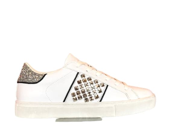 CRIME LONDON Sneakers Low Top Essential con borchie in Sneaker casual Calzature Durello - Agna, commercioVirtuoso.it
