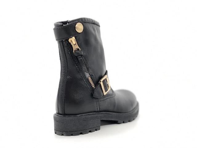 NERO GIARDINI Stivaletti bambina con fibbia e zip oro in Stivali Calzature Durello - Agna, commercioVirtuoso.it
