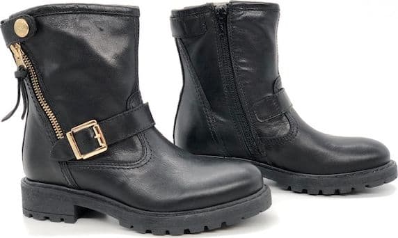 NERO GIARDINI Stivaletti bambina con fibbia e zip oro in Stivali Calzature Durello - Agna, commercioVirtuoso.it