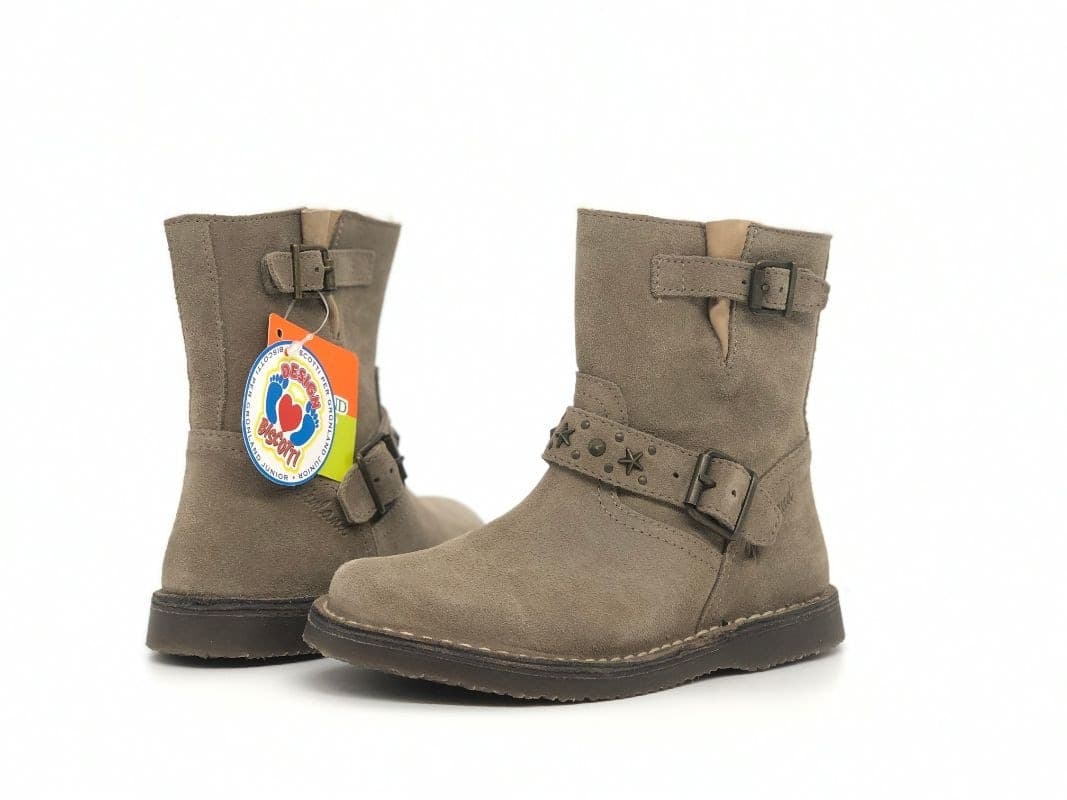 GRUNLAND Stivaletto bambina Ivan taupe in Stivali Calzature Durello - Agna, commercioVirtuoso.it