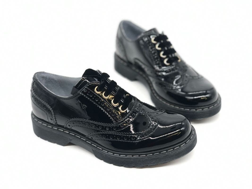 NERO GIARDINI Francesine bambina stile inglese in Ballerine Calzature Durello - Agna, commercioVirtuoso.it