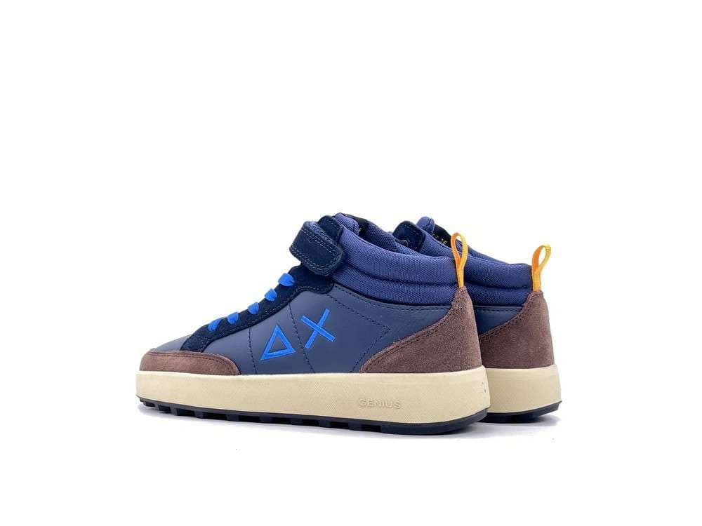 SUN68 Sneakers Alte Bambino Blu in Sneaker casual Calzature Durello - Agna, commercioVirtuoso.it
