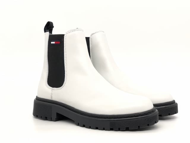 TOMMY HILFIGHER Stivaletto Beatles donna Chelsea Boot bianco - 6