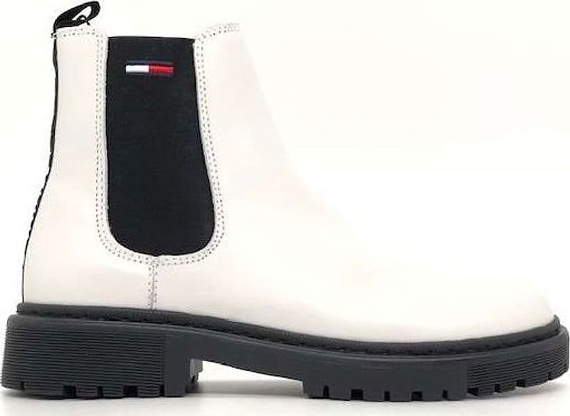 TOMMY HILFIGHER Stivaletto Beatles donna Chelsea Boot bianco in Stivali Calzature Durello - Agna, commercioVirtuoso.it