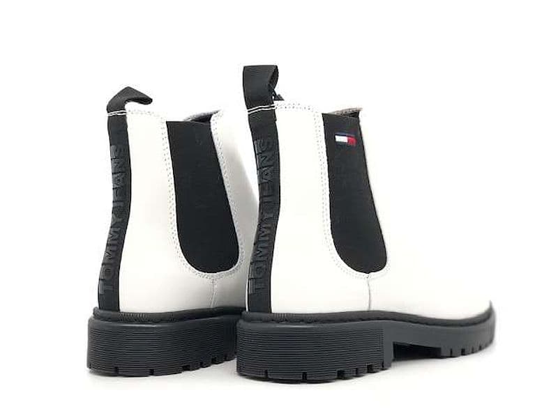 TOMMY HILFIGHER Stivaletto Beatles donna Chelsea Boot bianco in Stivali Calzature Durello - Agna, commercioVirtuoso.it