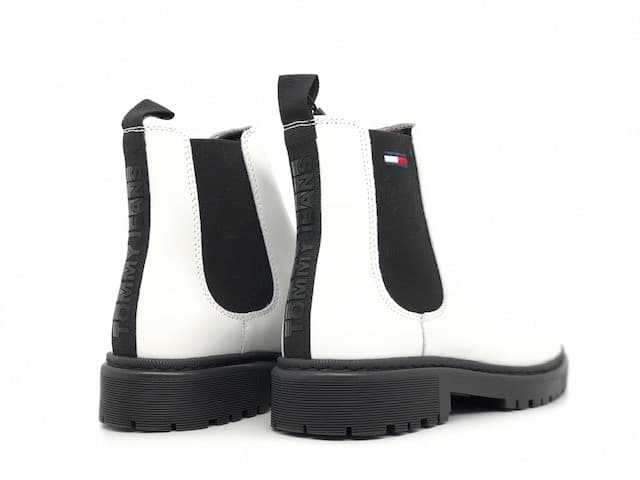 TOMMY HILFIGHER Stivaletto Beatles donna Chelsea Boot bianco in Stivali Calzature Durello - Agna, commercioVirtuoso.it