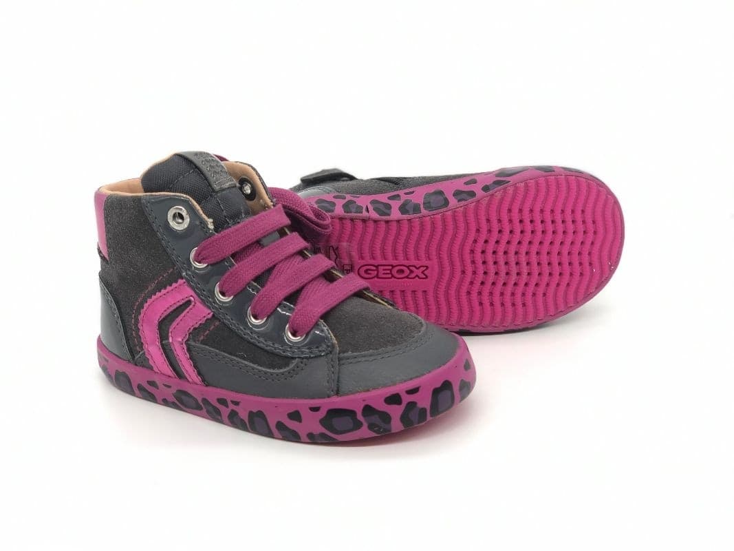 GEOX Sneakers alta bambina B Kiwi G grigio fucsia in Sneaker casual Calzature Durello - Agna, commercioVirtuoso.it