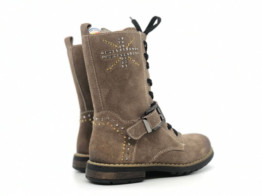 GRUNLAND Junior Stivaletto bambina Arms taupe in Stivali Calzature Durello - Agna, commercioVirtuoso.it