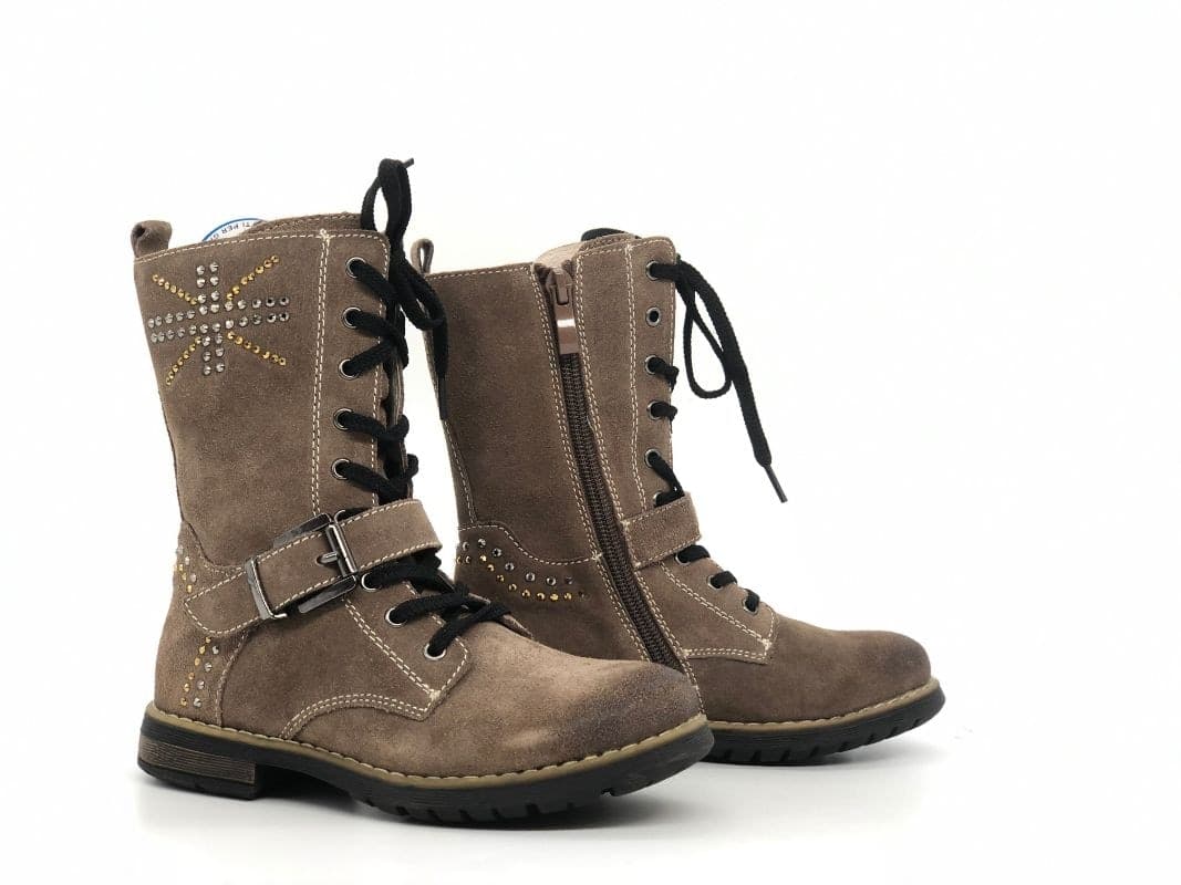 GRUNLAND Junior Stivaletto bambina Arms taupe in Stivali Calzature Durello - Agna, commercioVirtuoso.it