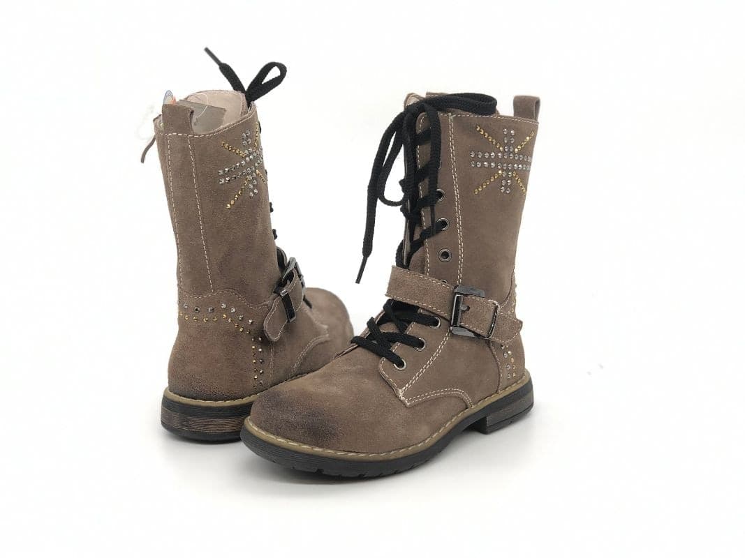 GRUNLAND Junior Stivaletto bambina Arms taupe in Stivali Calzature Durello - Agna, commercioVirtuoso.it