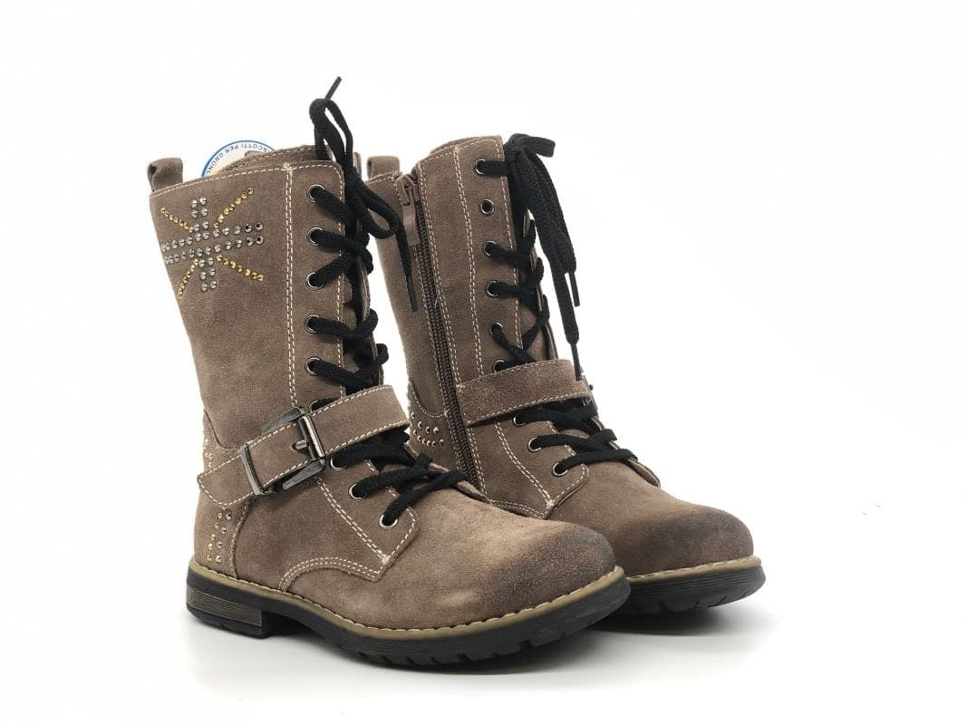 GRUNLAND Junior Stivaletto bambina Arms taupe in Stivali Calzature Durello - Agna, commercioVirtuoso.it
