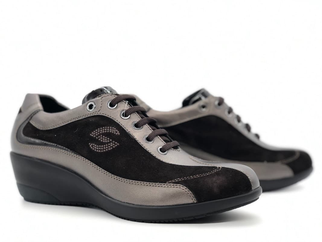 Stonefly Sneakers donna Frey marrone scuro in Sneaker casual Calzature Durello - Agna, commercioVirtuoso.it