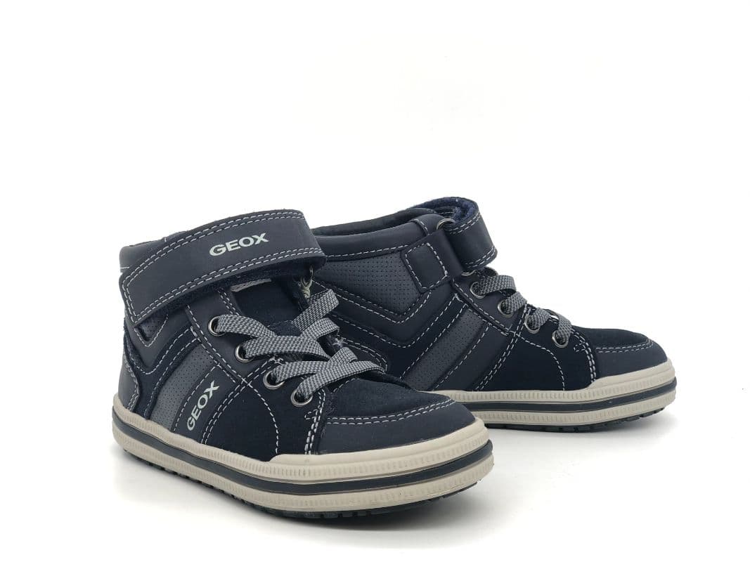 GEOX Sneakers alta bambino J Elvis D blu grigio - 6