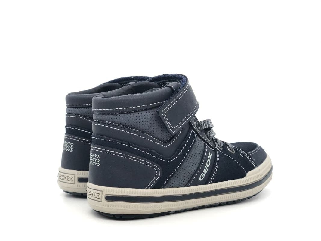 GEOX Sneakers alta bambino J Elvis D blu grigio in Sneaker casual Calzature Durello - Agna, commercioVirtuoso.it