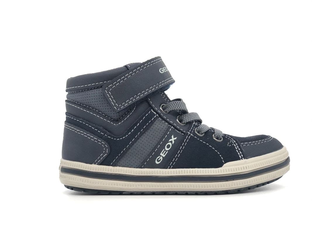 GEOX Sneakers alta bambino J Elvis D blu grigio in Sneaker casual Calzature Durello - Agna, commercioVirtuoso.it