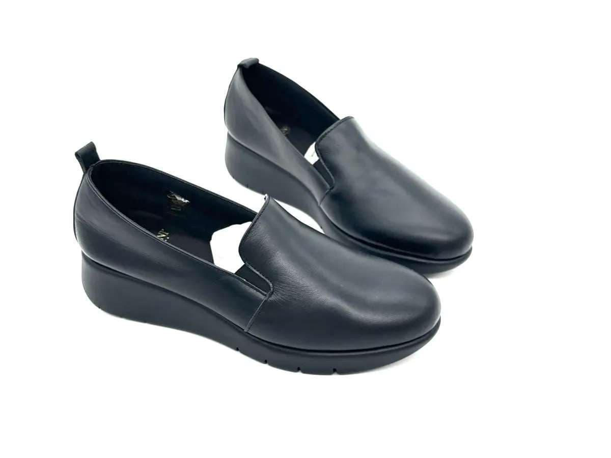 SABATINI Mocassino donna Vitello nero in Loafer e mocassini Calzature Durello - Agna, commercioVirtuoso.it