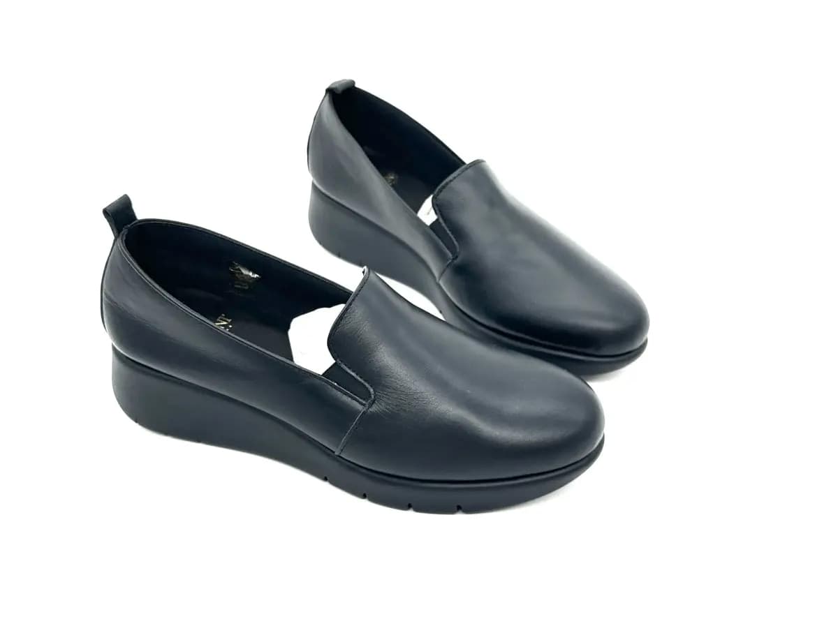 SABATINI Mocassino donna Vitello nero in Loafer e mocassini Calzature Durello - Agna, commercioVirtuoso.it