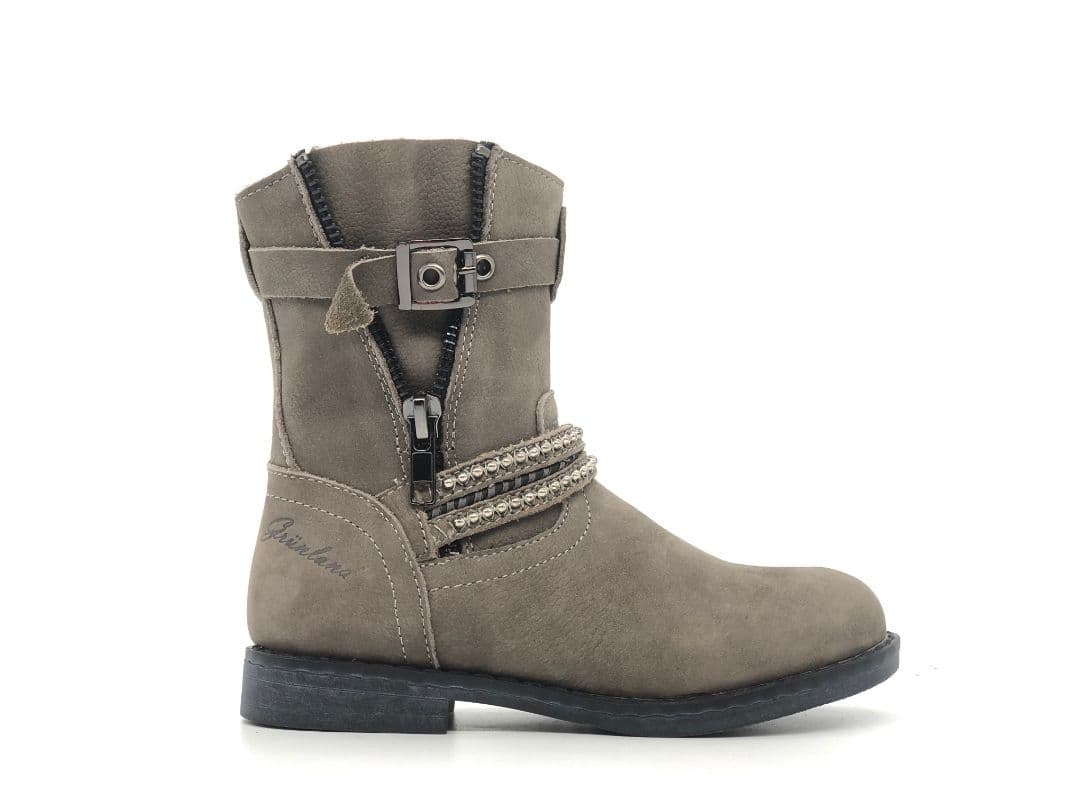 GRUNLAND Stivaletto bambina Nive taupe scuro - 6