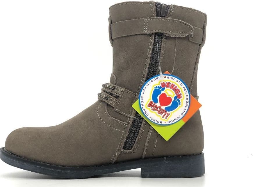 GRUNLAND Stivaletto bambina Nive taupe scuro in Stivali Calzature Durello - Agna, commercioVirtuoso.it
