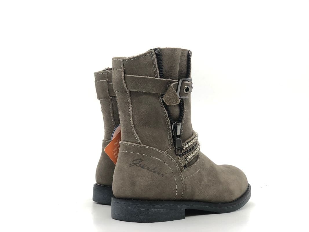 GRUNLAND Stivaletto bambina Nive taupe scuro in Stivali Calzature Durello - Agna, commercioVirtuoso.it