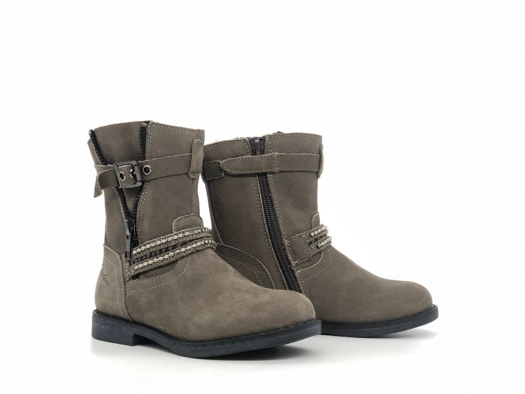 GRUNLAND Stivaletto bambina Nive taupe scuro in Stivali Calzature Durello - Agna, commercioVirtuoso.it