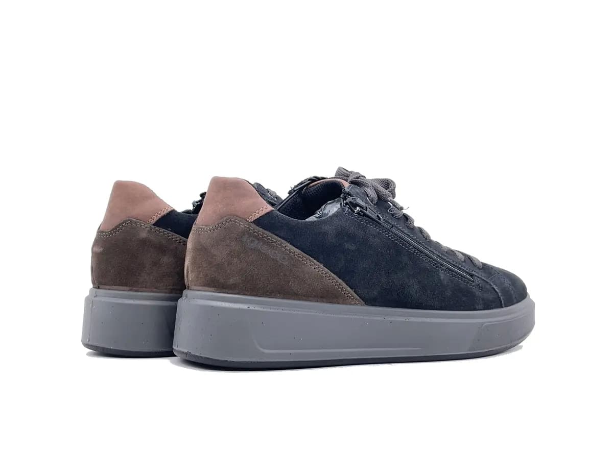 IGI &amp; CO.. Sneakers uomo pelle scamosciata blu notte in prodotto Calzature Durello - Agna, commercioVirtuoso.it
