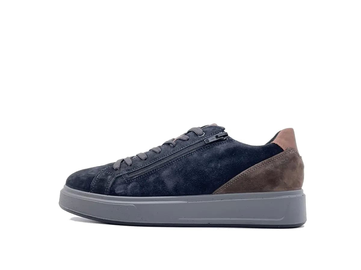 IGI &amp; CO.. Sneakers uomo pelle scamosciata blu notte in prodotto Calzature Durello - Agna, commercioVirtuoso.it