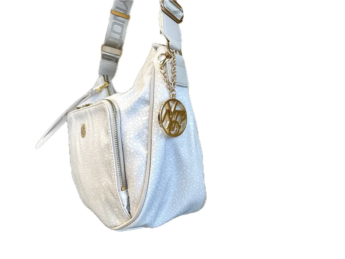 YNOT Borsa donna Hobo Bag White con tracolla regolabile in Borse a tracolla Calzature Durello - Agna, commercioVirtuoso.it